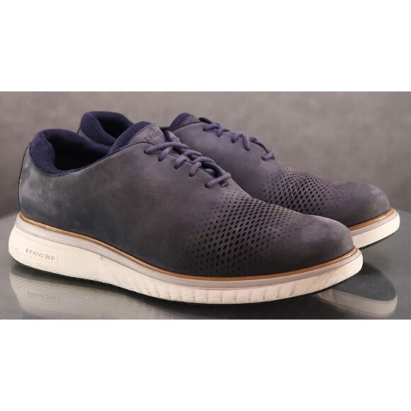 Cole Haan 2. Zero Grand Men\'s Laser Wing Derby Dress Shoes Size 10.5 M C33367